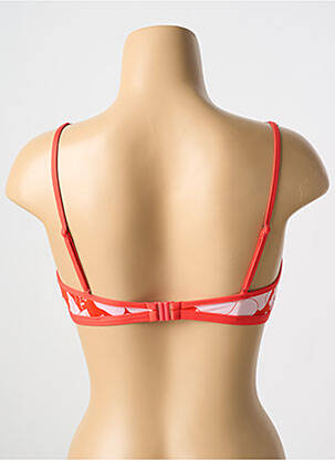 Haut de maillot de bain stretch haut soutien-gorge moulé orange CYELL femme