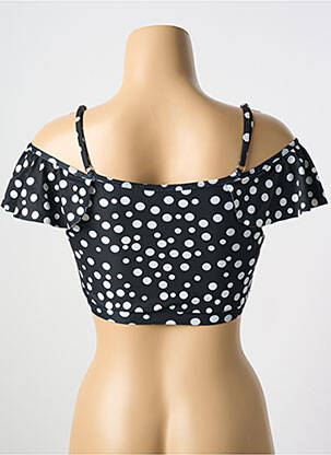 Haut de maillot de bain stretch haut soutien-gorge avec mousse de rembourrage amovible noir MILONGA femme