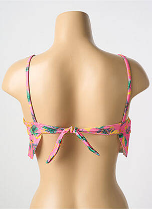 Haut de maillot de bain stretch haut triangles rose PALMACEA femme
