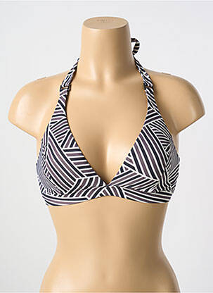 Haut de maillot de bain stretch haut triangles noir CYELL femme