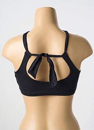 Haut de maillot de bain stretch haut soutien-gorge avec mousse de rembourrage amovible noir MALAI femme