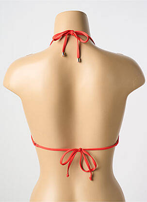 Haut de maillot de bain stretch haut soutien-gorge avec mousse de rembourrage amovible orange CYELL femme