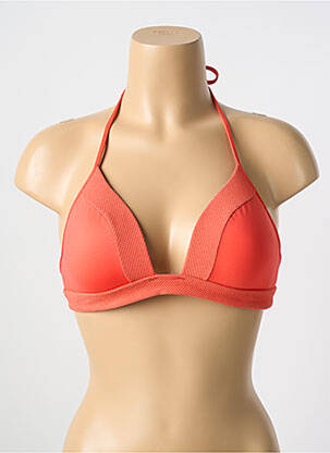 Haut de maillot de bain stretch haut triangles orange CYELL femme