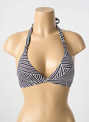 Haut de maillot de bain stretch haut soutien-gorge moulé noir CYELL femme