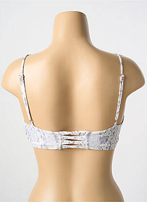 Haut de maillot de bain stretch haut soutien-gorge avec mousse de rembourrage amovible beige MALAI femme