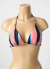 Haut de maillot de bain stretch haut soutien-gorge avec mousse de rembourrage amovible rose CYELL femme