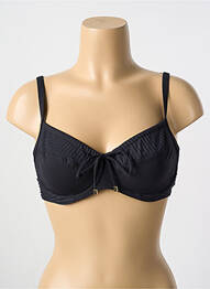 Haut de maillot de bain stretch haut soutien-gorge emboitant noir CYELL femme