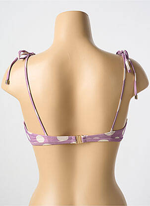 Haut de maillot de bain stretch haut triangles violet CYELL femme