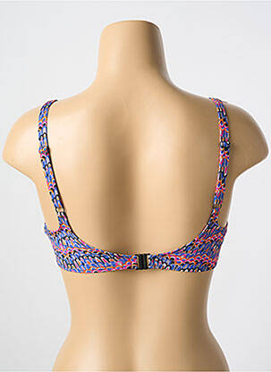 Haut de maillot de bain stretch haut soutien-gorge emboitant bleu CYELL femme