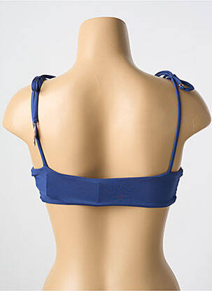 Haut de maillot de bain stretch haut soutien-gorge avec mousse de rembourrage amovible bleu MALAI femme
