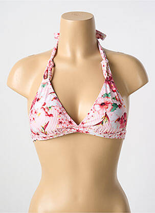 Haut de maillot de bain stretch haut soutien-gorge avec mousse de rembourrage amovible rouge MILONGA femme