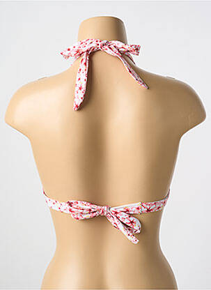 Haut de maillot de bain stretch haut soutien-gorge avec mousse de rembourrage amovible rouge MILONGA femme