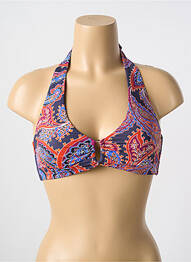 Haut de maillot de bain stretch haut soutien-gorge emboitant violet CYELL femme