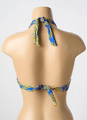 Haut de maillot de bain stretch haut triangles bleu CYELL femme