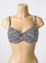 Haut de maillot de bain stretch haut soutien-gorge balconnet noir CYELL femme