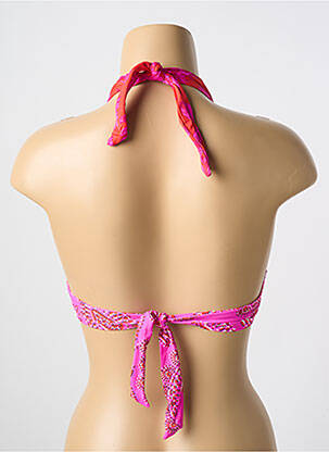 Haut de maillot de bain stretch haut triangles rose CYELL femme