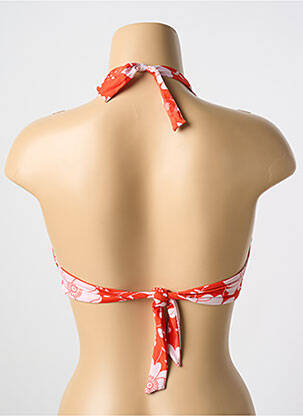 Haut de maillot de bain stretch haut soutien-gorge emboitant orange CYELL femme
