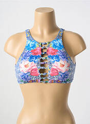 Haut de maillot de bain bleu MILONGA pour femme seconde vue