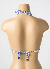 Haut de maillot de bain bleu MILONGA pour femme seconde vue