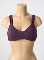 Haut de maillot de bain violet CYELL pour femme seconde vue