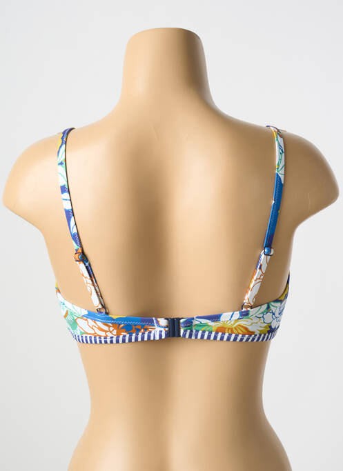 Haut de maillot de bain stretch haut triangles bleu CYELL femme