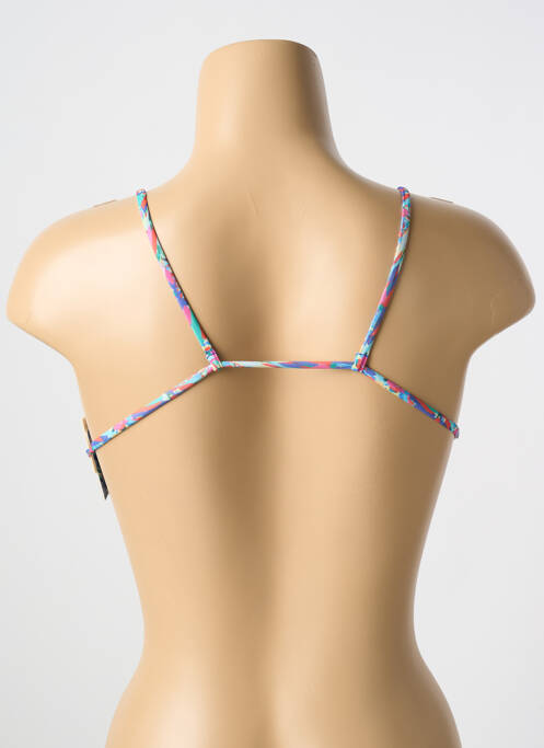 Haut de maillot de bain stretch haut triangles bleu PALMACEA femme