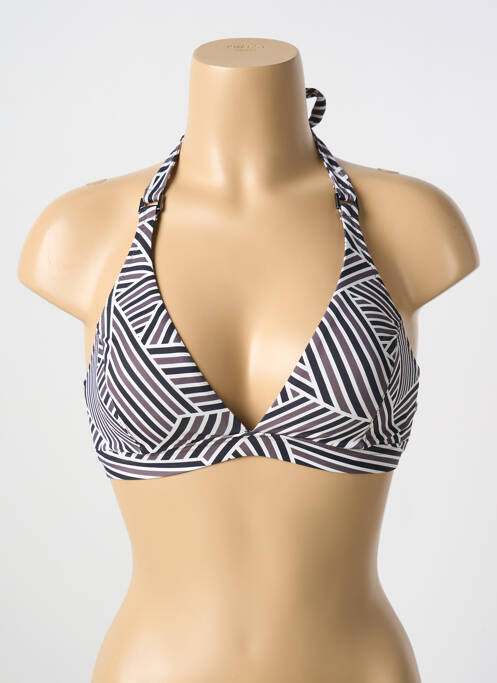 Haut de maillot de bain stretch haut triangles noir CYELL femme