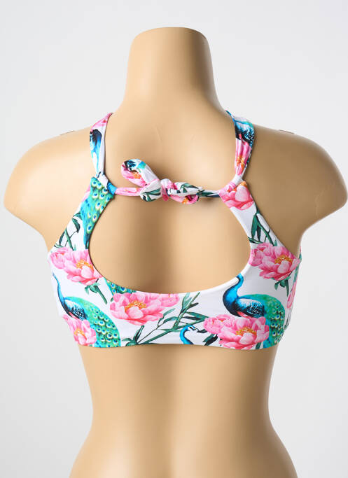 Haut de maillot de bain blanc MALAI pour femme