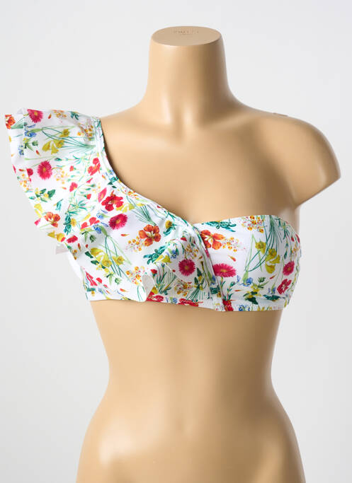 Haut de maillot de bain blanc MILONGA pour femme