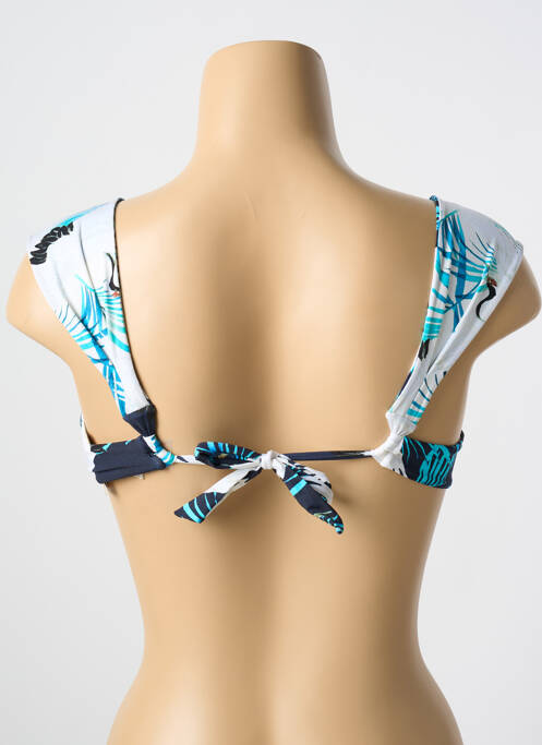 Haut de maillot de bain bleu MALAI pour femme