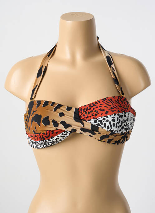 Haut de maillot de bain marron MIRADONNA pour femme