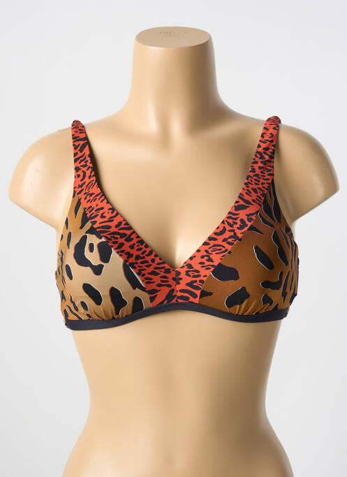 Haut de maillot de bain marron MIRADONNA pour femme