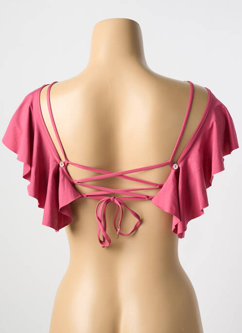 Haut de maillot de bain rose MALAI pour femme