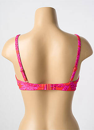 Haut de maillot de bain stretch haut soutien-gorge emboitant orange CYELL femme