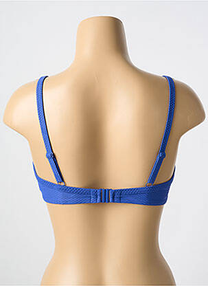 Haut de maillot de bain stretch haut soutien-gorge emboitant bleu CYELL femme