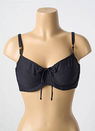 Haut de maillot de bain stretch haut soutien-gorge emboitant noir CYELL femme