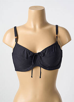 Haut de maillot de bain stretch haut soutien-gorge emboitant noir CYELL femme