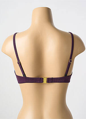 Haut de maillot de bain stretch haut soutien-gorge moulé violet CYELL femme