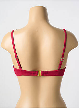 Haut de maillot de bain stretch haut soutien-gorge moulé rouge CYELL femme