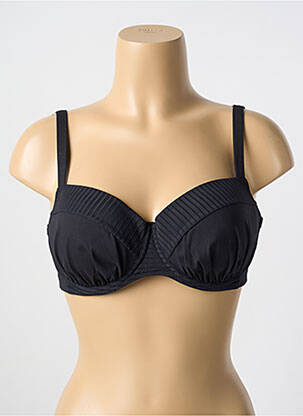 Haut de maillot de bain stretch haut soutien-gorge moulé noir CYELL femme