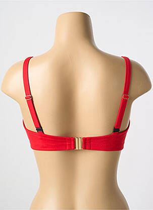 Haut de maillot de bain stretch haut soutien-gorge moulé rouge CYELL femme