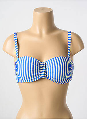 Haut de maillot de bain haut soutien-gorge moulé haut soutien-gorge moulé bleu CYELL femme