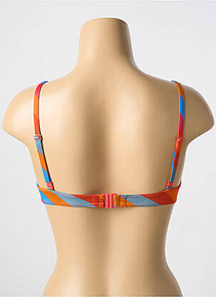 Haut de maillot de bain bretelles élastiquées amovibles haut soutien-gorge moulé orange CYELL femme