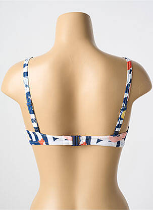 Haut de maillot de bain stretch haut soutien-gorge moulé bleu CYELL femme