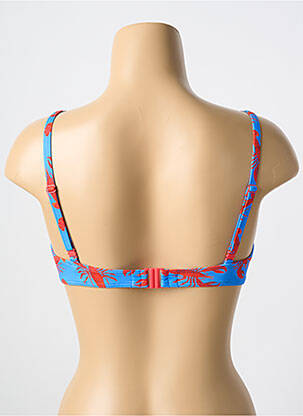 Haut de maillot de bain stretch haut soutien-gorge moulé bleu CYELL femme