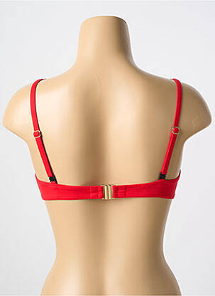 Haut de maillot de bain stretch haut soutien-gorge moulé rouge CYELL femme
