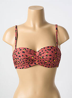 Haut de maillot de bain haut soutien-gorge moulé haut soutien-gorge moulé marron CYELL femme