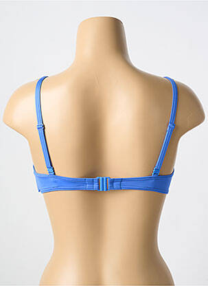 Haut de maillot de bain stretch haut soutien-gorge moulé bleu CYELL femme