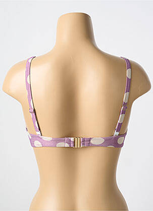 Haut de maillot de bain stretch haut soutien-gorge moulé violet CYELL femme