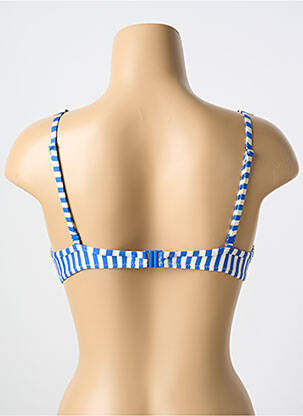 Haut de maillot de bain stretch haut soutien-gorge push-up bleu CYELL femme